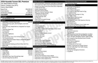 2026 Hyundai Tucson SEL Premium