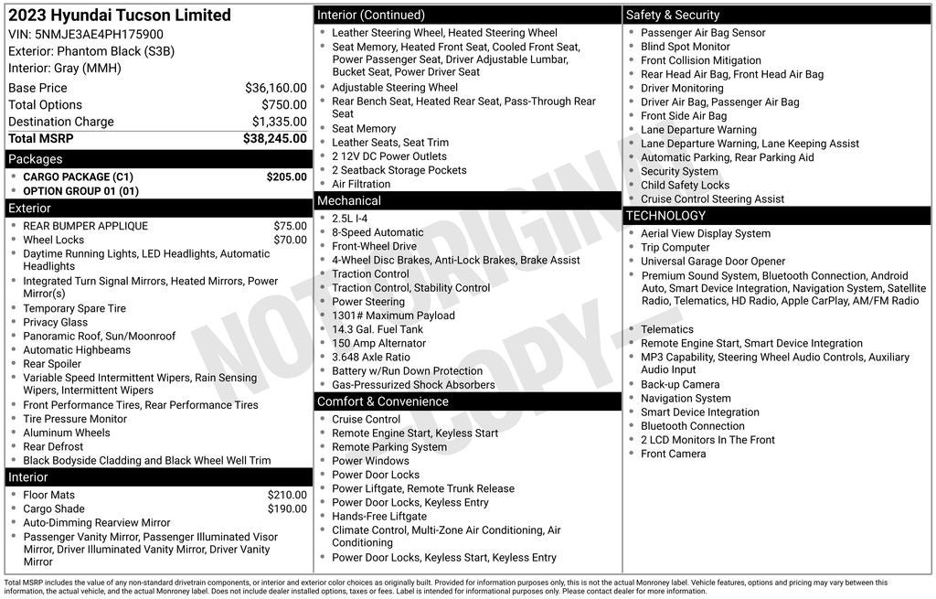 2023 Hyundai Tucson Limited
