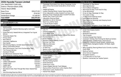 2026 Hyundai Tucson Limited