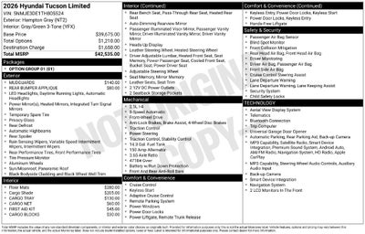 2026 Hyundai Tucson Limited