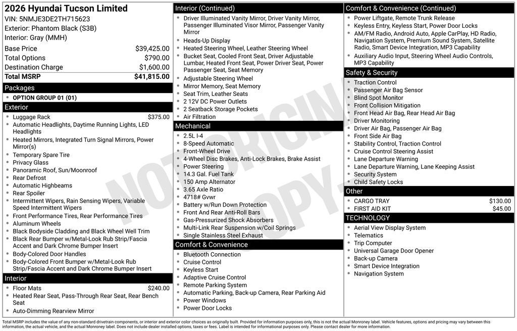 2026 Hyundai Tucson Limited