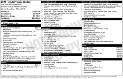 2025 Hyundai Tucson Limited