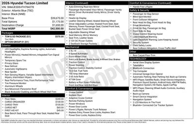 2026 Hyundai Tucson Limited