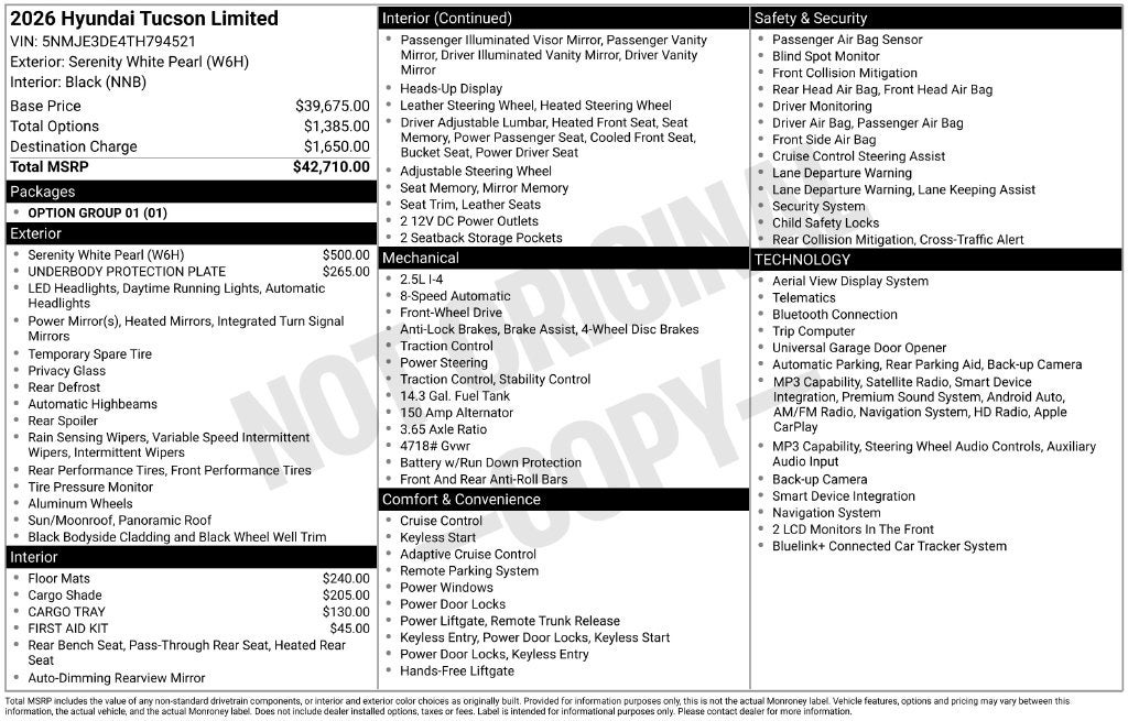 2026 Hyundai Tucson Limited