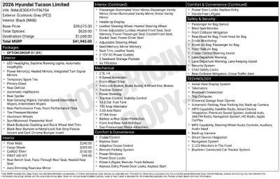 2026 Hyundai Tucson Limited