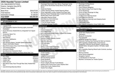 2026 Hyundai Tucson Limited