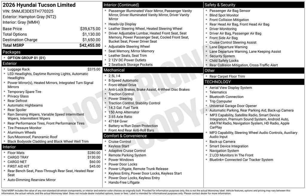 2026 Hyundai Tucson Limited