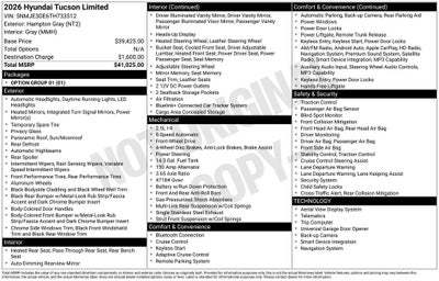 2026 Hyundai Tucson Limited