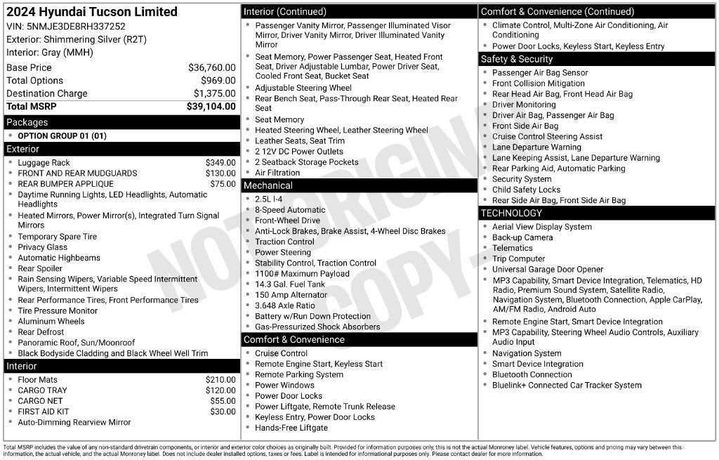 2024 Hyundai Tucson Limited