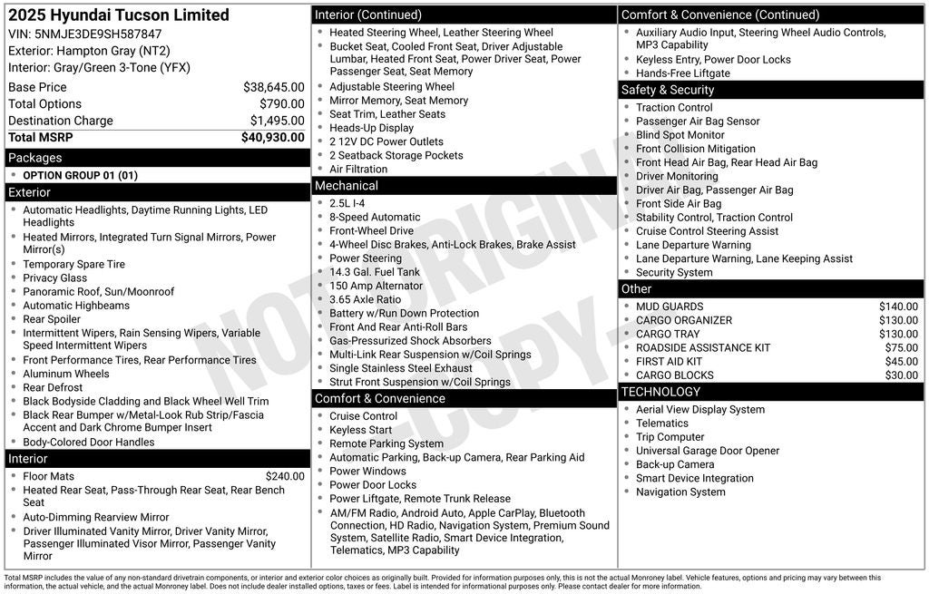2025 Hyundai Tucson Limited