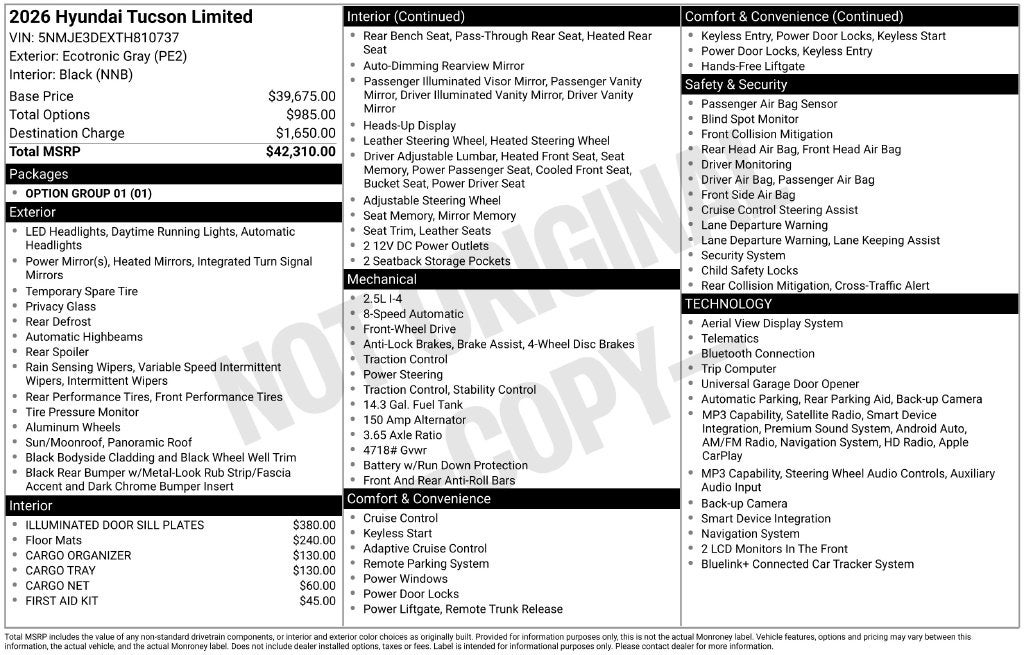 2026 Hyundai Tucson Limited