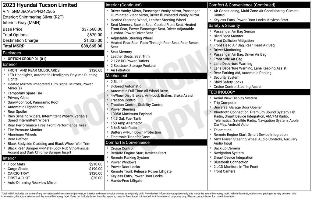 2023 Hyundai Tucson Limited