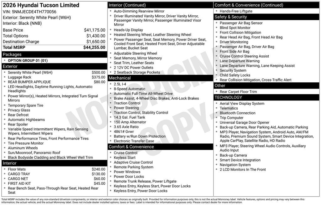 2026 Hyundai Tucson Limited