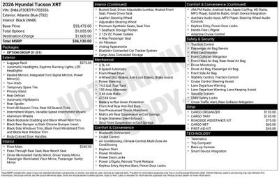 2026 Hyundai Tucson XRT