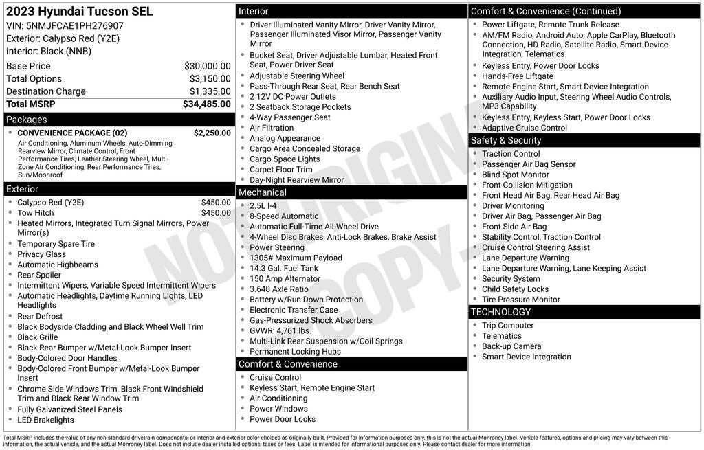 2023 Hyundai Tucson SEL