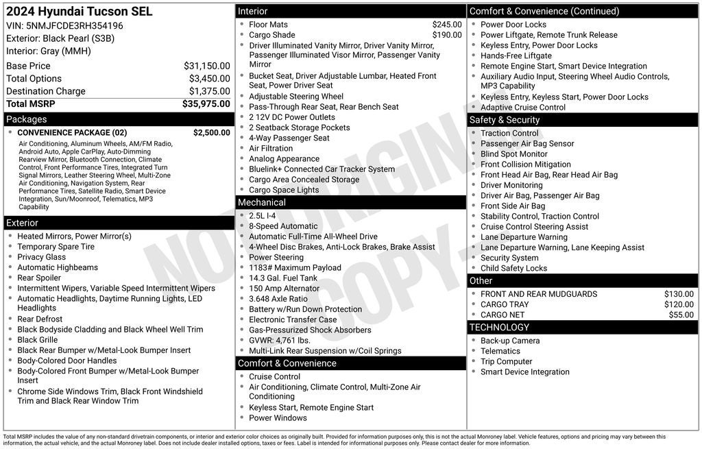 2024 Hyundai Tucson SEL