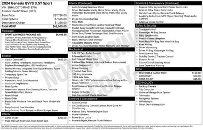 2024 Genesis GV70 3.5T Sport