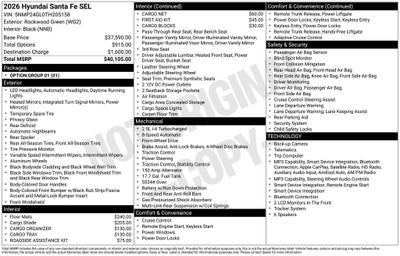 2026 Hyundai Santa Fe SEL