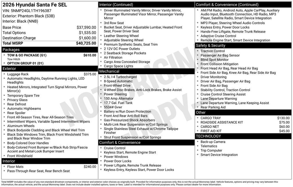 2026 Hyundai Santa Fe SEL