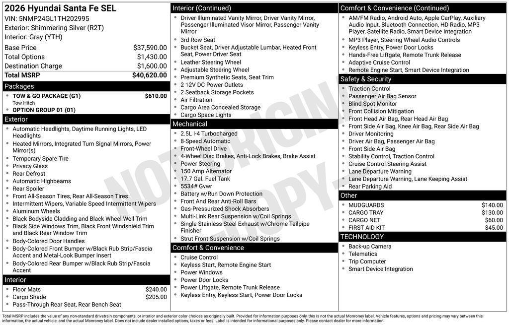 2026 Hyundai Santa Fe SEL