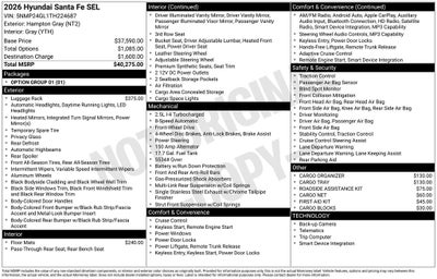 2026 Hyundai Santa Fe SEL