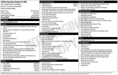 2026 Hyundai Santa Fe SEL