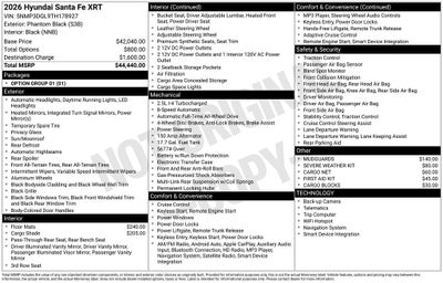 2026 Hyundai Santa Fe XRT