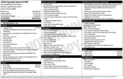 2026 Hyundai Santa Fe XRT