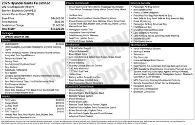 2026 Hyundai Santa Fe Limited