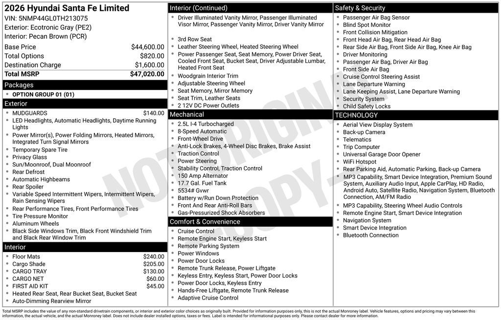 2026 Hyundai Santa Fe Limited