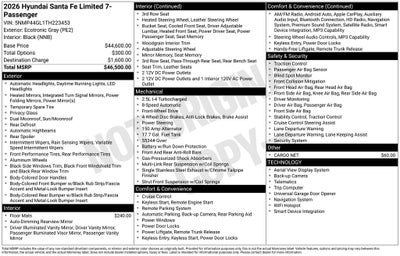 2026 Hyundai Santa Fe Limited