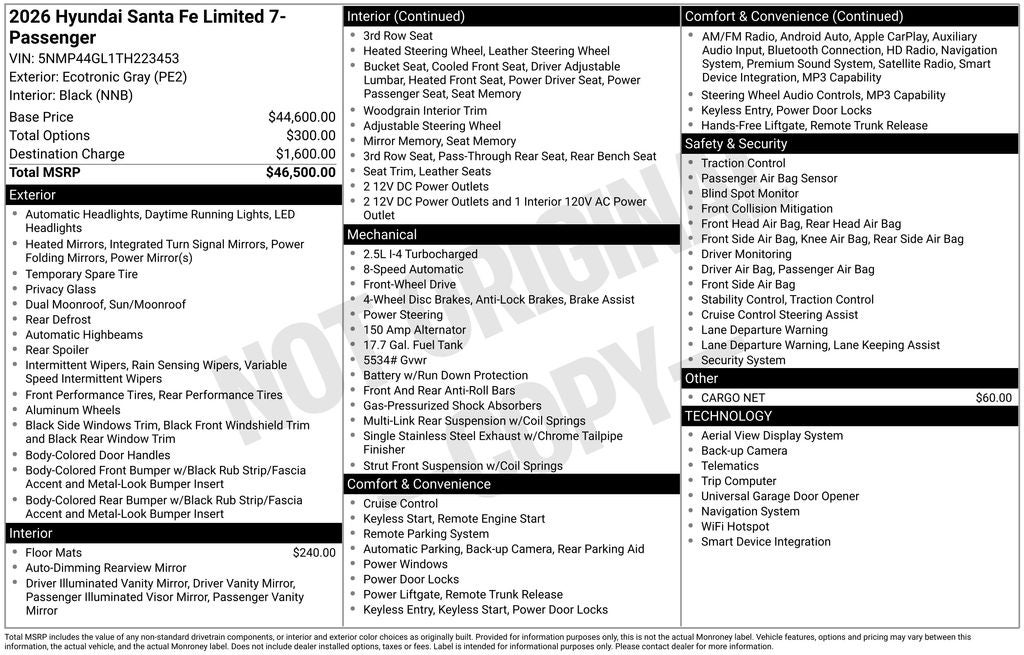 2026 Hyundai Santa Fe Limited
