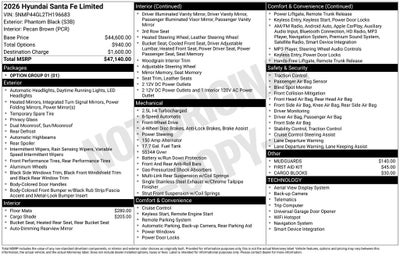 2026 Hyundai Santa Fe Limited