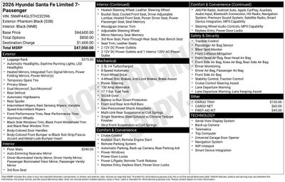2026 Hyundai Santa Fe Limited