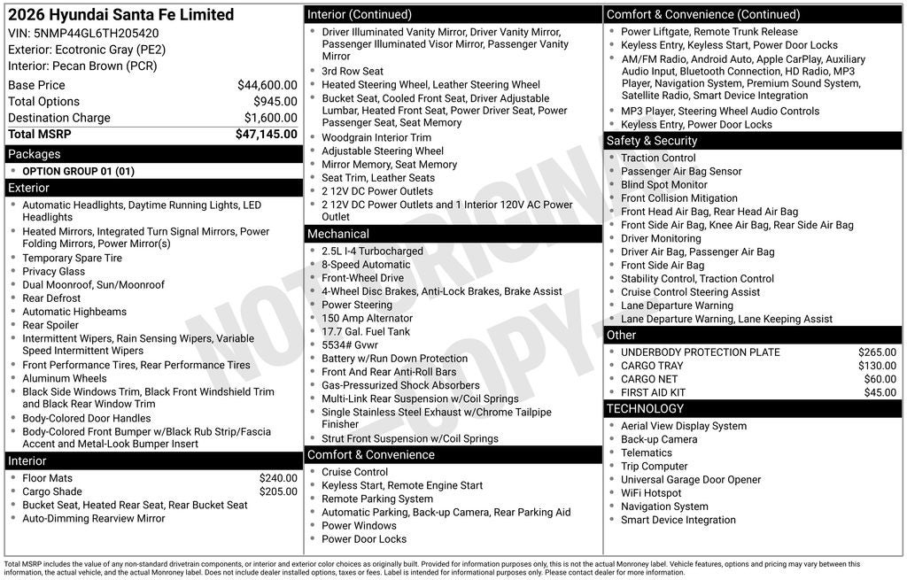2026 Hyundai Santa Fe Limited