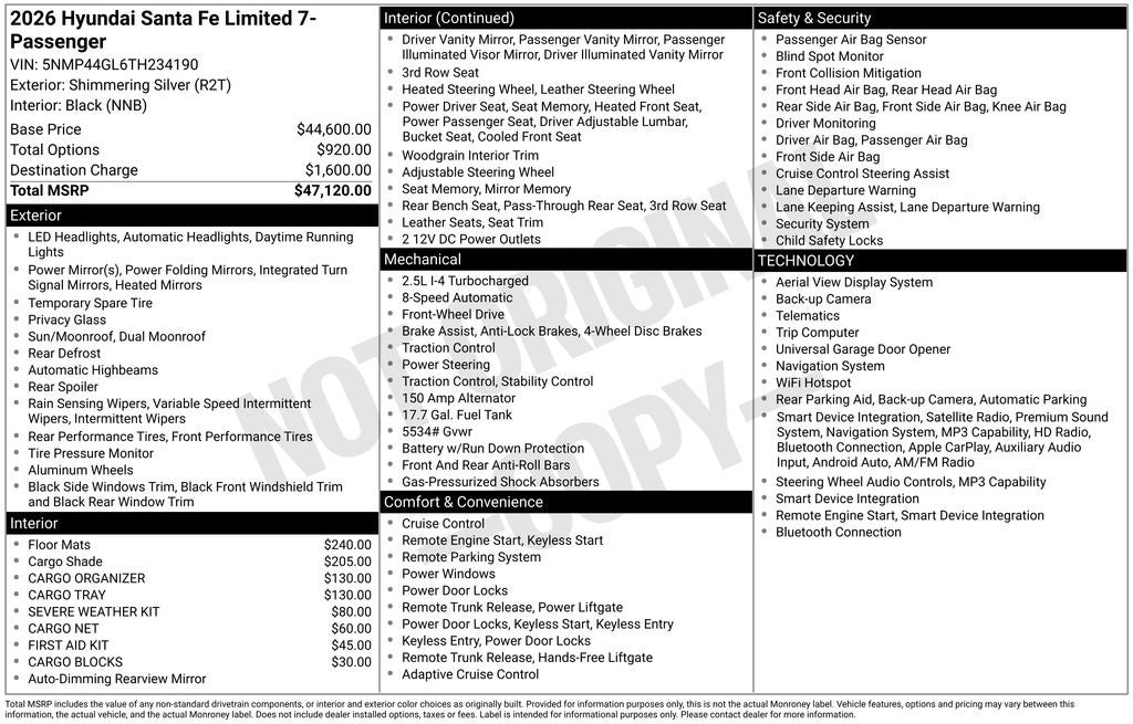 2026 Hyundai Santa Fe Limited