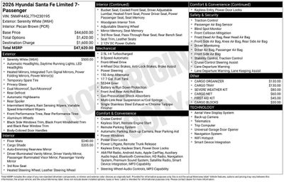 2026 Hyundai Santa Fe Limited