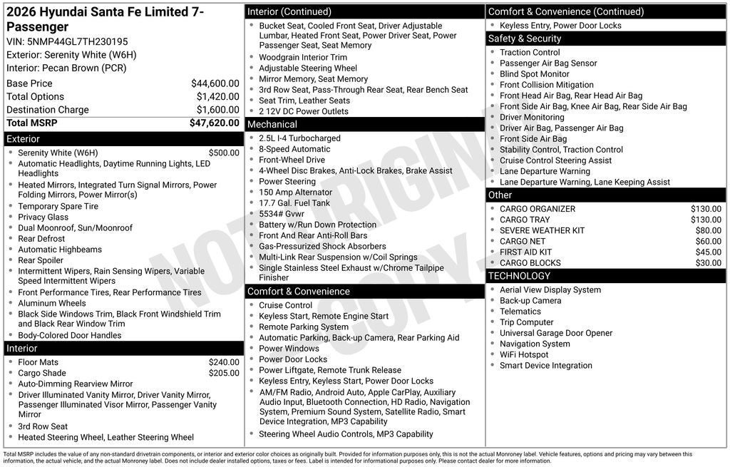 2026 Hyundai Santa Fe Limited
