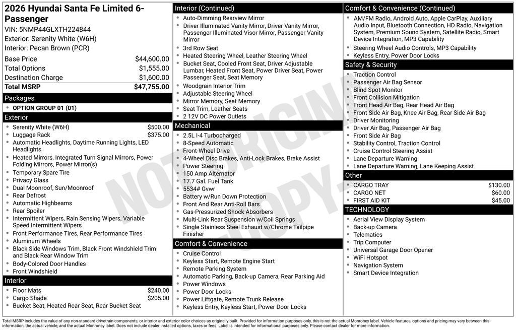 2026 Hyundai Santa Fe Limited
