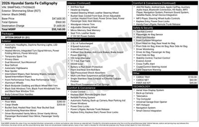 2026 Hyundai Santa Fe Calligraphy