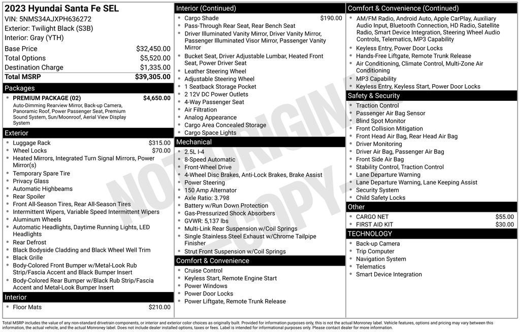2023 Hyundai Santa Fe SEL