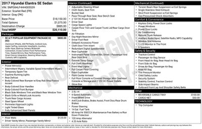 2017 Hyundai Elantra SE