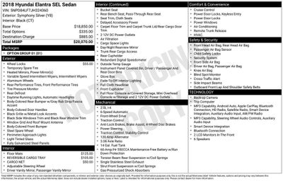 2018 Hyundai Elantra SEL