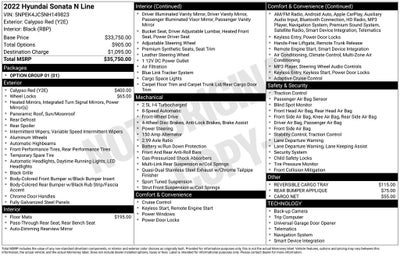 2022 Hyundai Sonata N Line