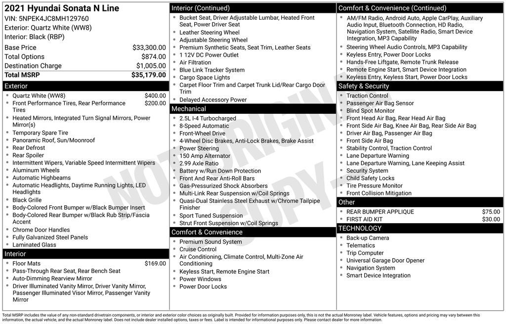 2021 Hyundai Sonata N Line