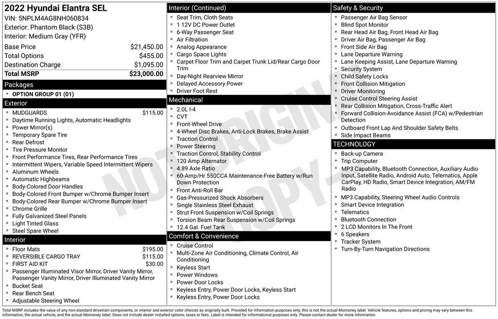 2022 Hyundai Elantra SEL
