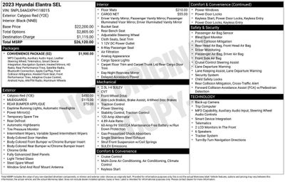 2023 Hyundai Elantra SEL