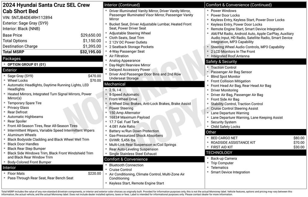 2024 Hyundai Santa Cruz SEL