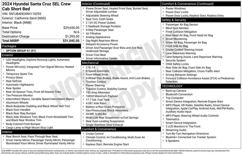 2024 Hyundai Santa Cruz SEL