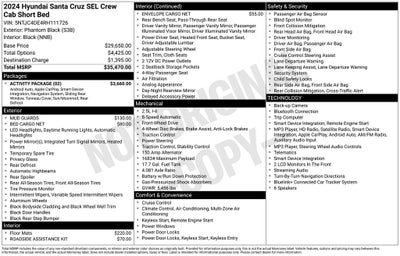 2024 Hyundai Santa Cruz SEL